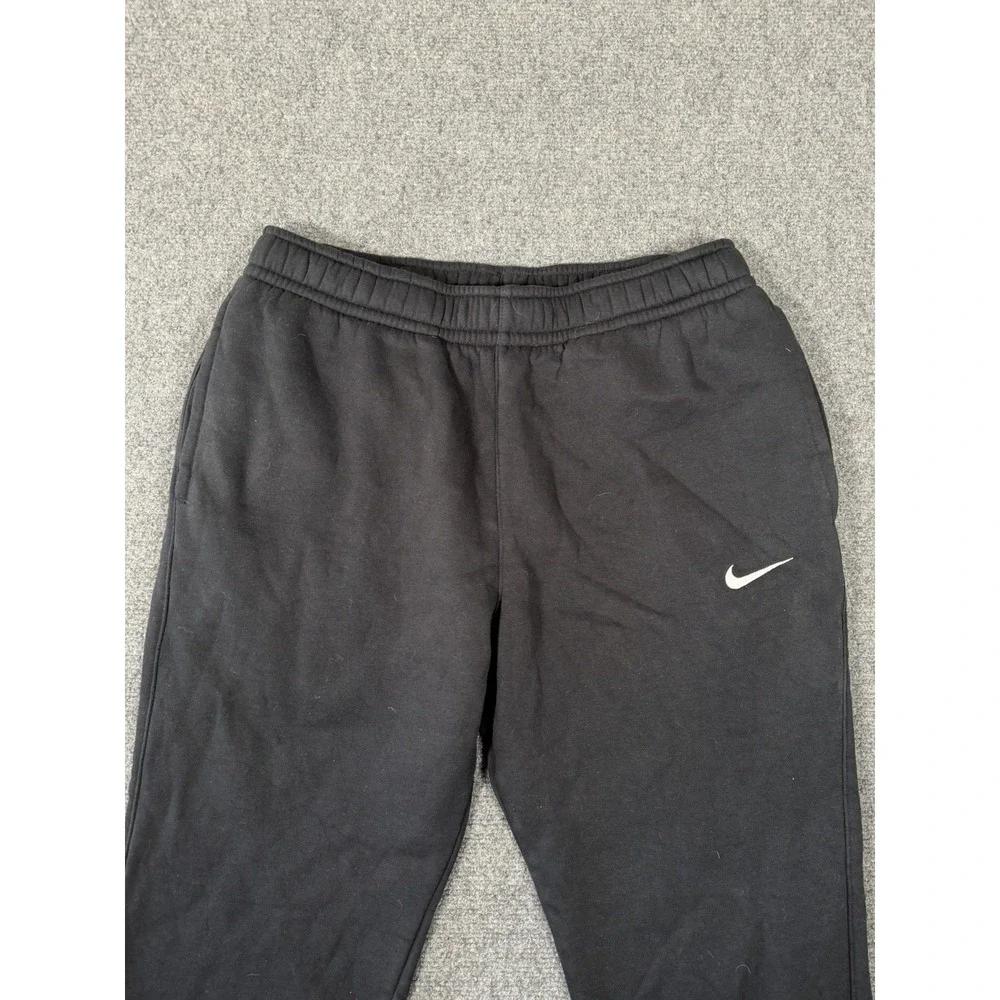 Nike Sportswear Club Fleece Pants Mens Small Black Cotton Jogger Sweatpants 28